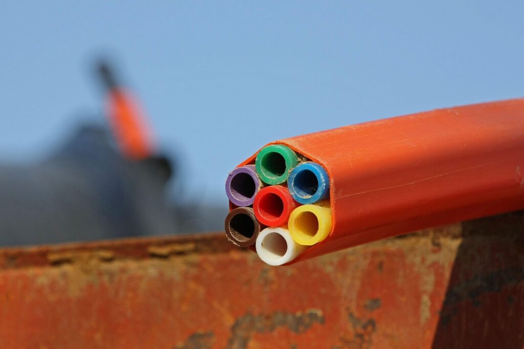 Wygląd światłowodu w środku